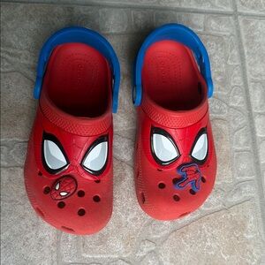 ** SOLD** Used Condition Spider Man Crocs Children’s Size 12
